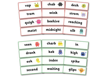 Phase 5 aw Sound Words Flashcards: Real and Nonsense Words