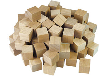 Wooden counting sale blocks