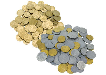 Australian Money 10 x 5 Plastic Notes  10  x 6 Coins  Teachers Resources 