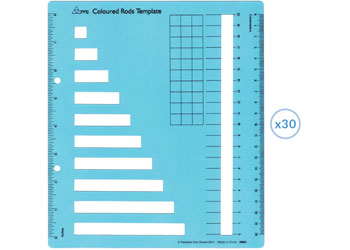 Coloured Rods Template – Set of 30 - MTA Catalogue