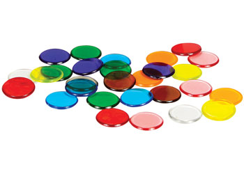 Counters: 16mm Transparent 10 Colour – 1000 pieces in Jar - MTA Catalogue