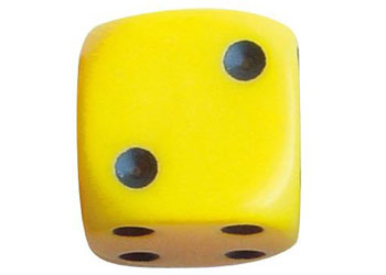 Six-Sided 1-6 Dot Dice – 100 pieces in Jar