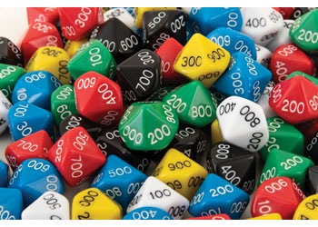 Dice: 10 Face 000-900 – 50 pieces