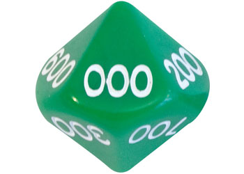 Dice: 10 Face 000-900 – 50 pieces