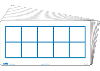 Ten Frames Write & Wipe Flash Cards – 30 pieces