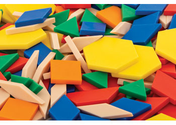 Pattern Blocks Med Plastic 250p