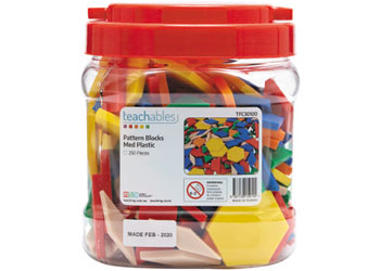 Pattern Blocks Med Plastic 250p