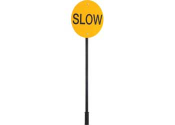 Hand Held Stop Slow Sign