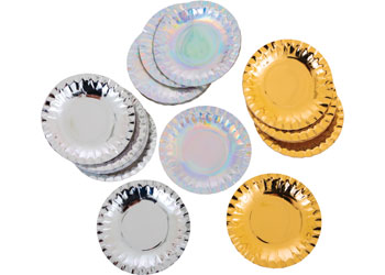 Metallic Paper Plates – Pack of 60