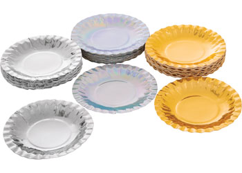 Metallic Paper Plates – Pack of 60