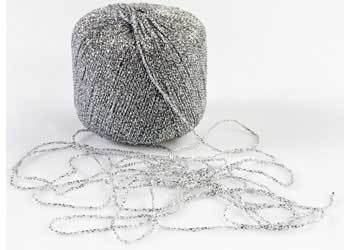 Metallic Yarn Silver – 125m Roll