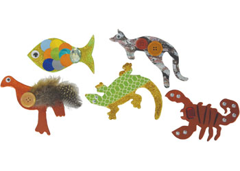 Papier Mache Australian Animals – Pack of 80