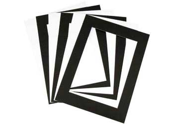 Pre-cut Art Frames Black & White A5 – Pack of 10