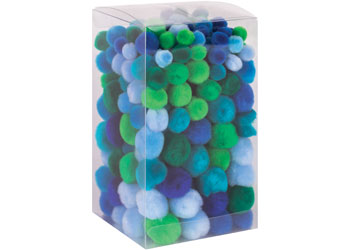 Coastal Pom Poms – Pack of 300