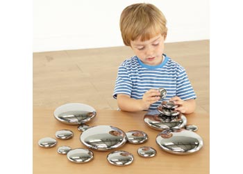 Lightweight Mirror Pebbles – 20 pieces
