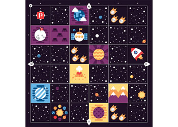 Blue Bot Space Mats & Books Kit - MTA Catalogue