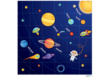 Blue Bot Space Mats & Books Kit - MTA Catalogue