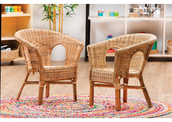 MTA Spaces – Woven Wicker Chair – Natural