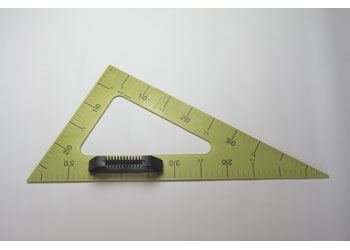 50 cm Unbreakable Plastic Protractor for Whiteboard With Measurement Markings Yellow with Removable Black Handle