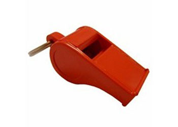 WOS Plastic Whistle Red