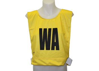 Netball Bibs Senior – Fluoro Yellow & Black Set 7