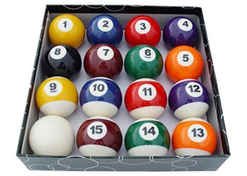 Kelly Pool Balls Set – 1 7-8 Inch - MTA Catalogue