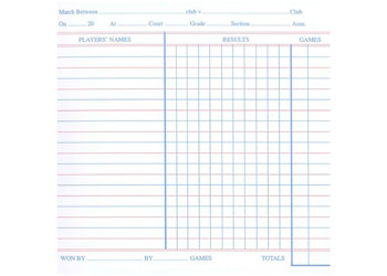 Tennis Score Sheet Template Download In Word, Google Docs,, 58% OFF