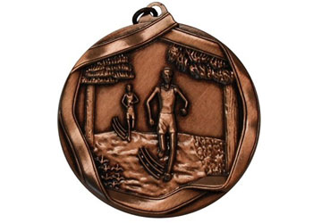 Cross Country Medal 45mm Bronze