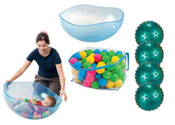 Rocking Bowl with Sensory Balls Set - Tutor Warehouse Catalogue