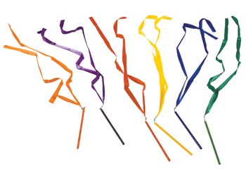Rainbow Rhythm Ribbons - Set of 6