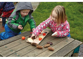 Wooden Ten Frame Tray