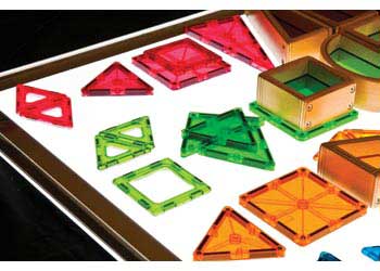 Translucent Magnetic Tiles Construction Set – 96 pieces - Kesco NZ