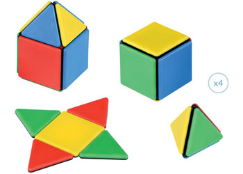 Solid Magnetic Polydron – 96pc