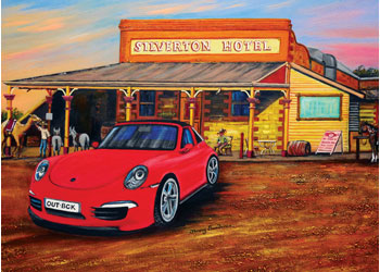 Blue Opal - A Porsche in the Outback 1000pc