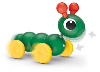 BRIO Push Along Mini Caterpillar