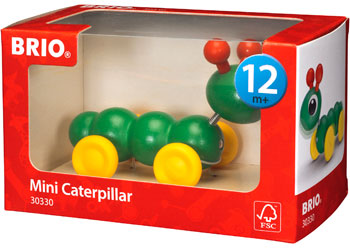 BRIO Push Along Mini Caterpillar