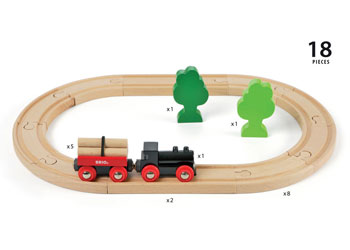 BRIO Classic Little Forest Train Set 18 pieces