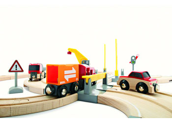 BRIO - Rail & Road Crane Set, 26 pieces