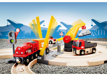 BRIO - Rail & Road Crane Set, 26 pieces