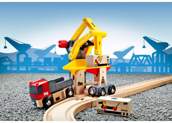 BRIO Station - Freight Goods Station 6 pieces