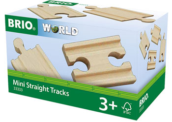 BRIO - Mini Straight Tracks 4 pieces
