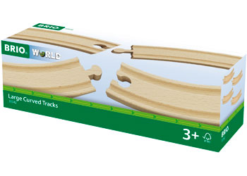 BRIO - Large Curved Tracks 4 pieces