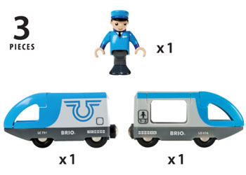 BRIO BO - Travel Battery Train 3 pieces