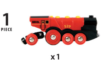BRIO BO - Mighty Red Action Locomotive