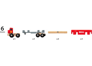 BRIO - Lumber Truck 6 pieces