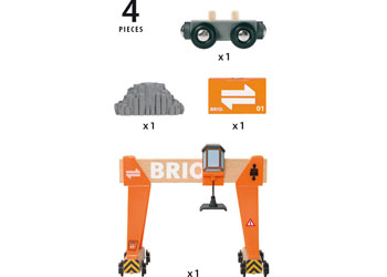 BRIO Crane - Gantry Crane 4 pieces