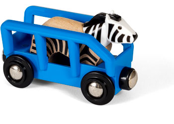 BRIO Vehicle - Safari Zebra and Wagon