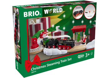 BRIO - Christmas Steaming Train set 27 pieces