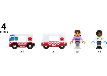 BRIO - Rescue Ambulance 4 pieces                                                          