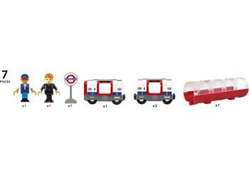 BRIO - London Underground Train 7 pieces                                                  